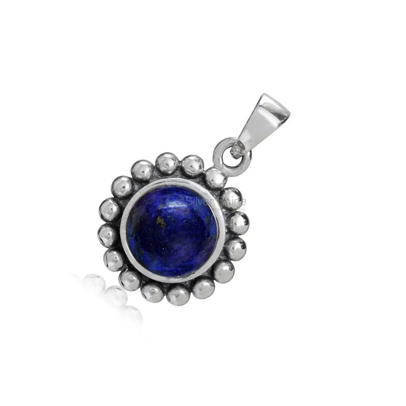 925 Sterling Silver Handmade Pendants In Lapis Lazuli Gemstone Jewelry 925SP02-3_1
