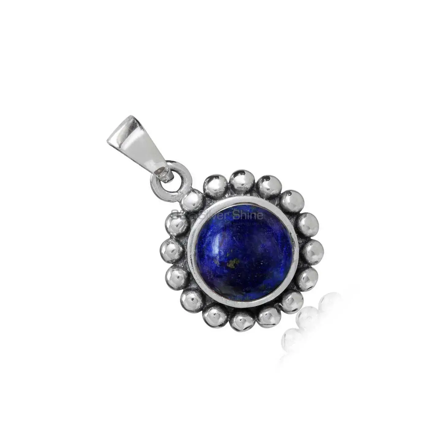 925 Sterling Silver Handmade Pendants In Lapis Lazuli Gemstone Jewelry 925SP02-3_2