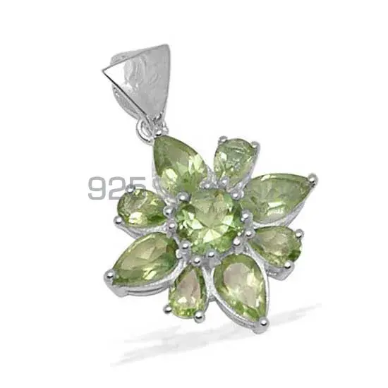 925 Sterling Silver Handmade Pendants In Peridot Gemstone Jewelry 925SP1421_1