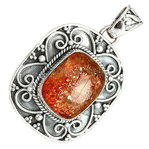 925 Sterling Silver Handmade Pendants In Strawberry Quartz Gemstone Jewelry 925SP46-2_3