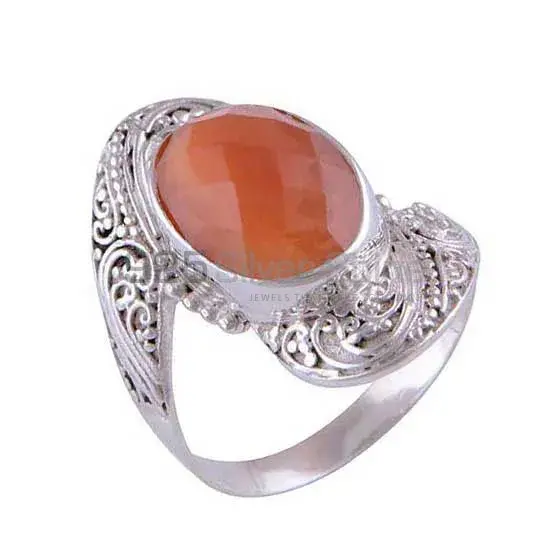 925 Sterling Silver Rings In Genuine Carnelian Gemstone 925SR4113_1