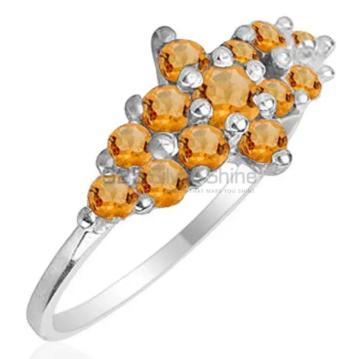 925 Sterling Silver Rings In Genuine Citrine Gemstone 925SR1775