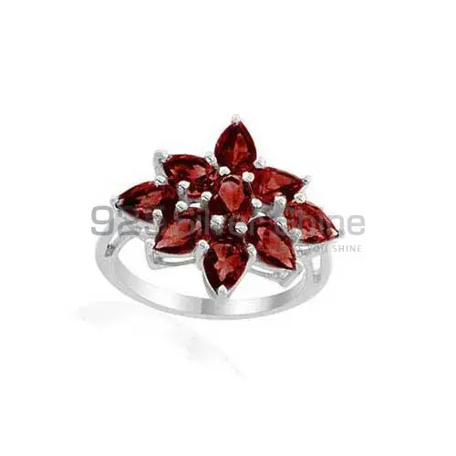 925 Sterling Silver Rings In Genuine Garnet Gemstone 925SR2000_0