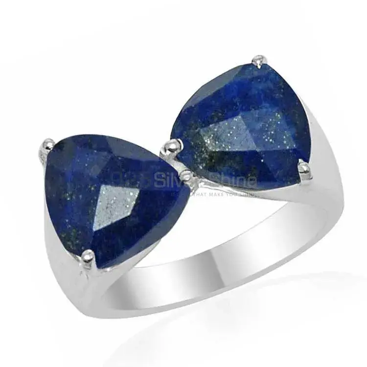 925 Sterling Silver Rings In Genuine Lapis Lazuli Gemstone 925SR1538_1