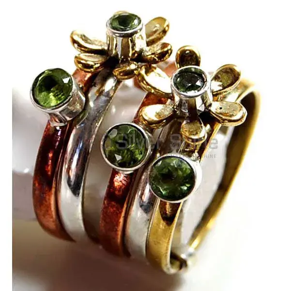 925 Sterling Silver Rings In Genuine Peridot Gemstone 925SR3761