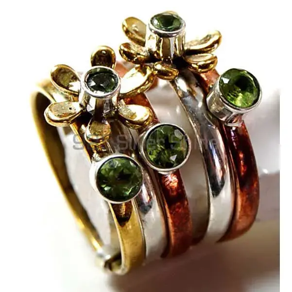 925 Sterling Silver Rings In Genuine Peridot Gemstone 925SR3761_0