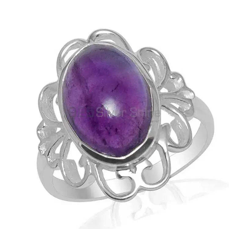 925 Sterling Silver Rings In Genuine Amethyst Gemstone 925SR1459_0