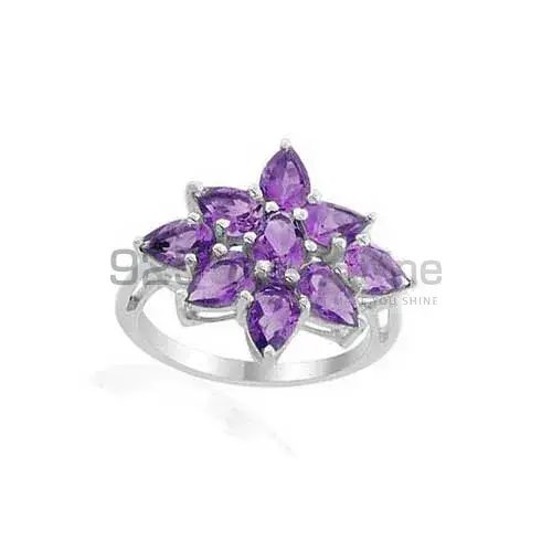 925 Sterling Silver Rings In Natural Amethyst Gemstone 925SR1998_0