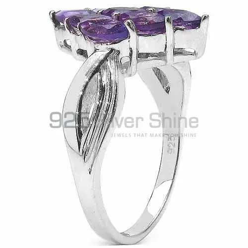 925 Sterling Silver Rings In Natural Amethyst Gemstone 925SR3286_1