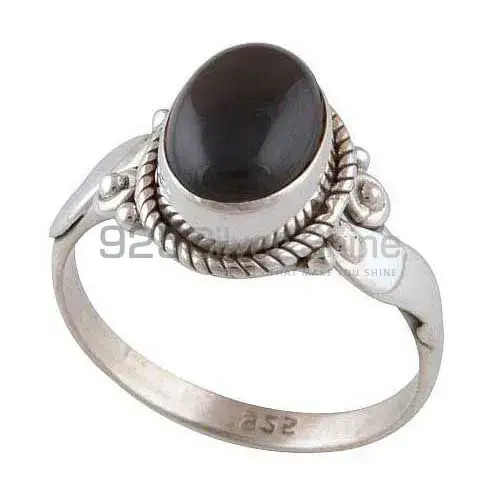 925 Sterling Silver Rings In Natural Black Onyx Gemstone 925SR2955_1