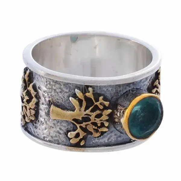 925 Sterling Silver Rings In Natural Blue Topaz Gemstone 925SR3680_1