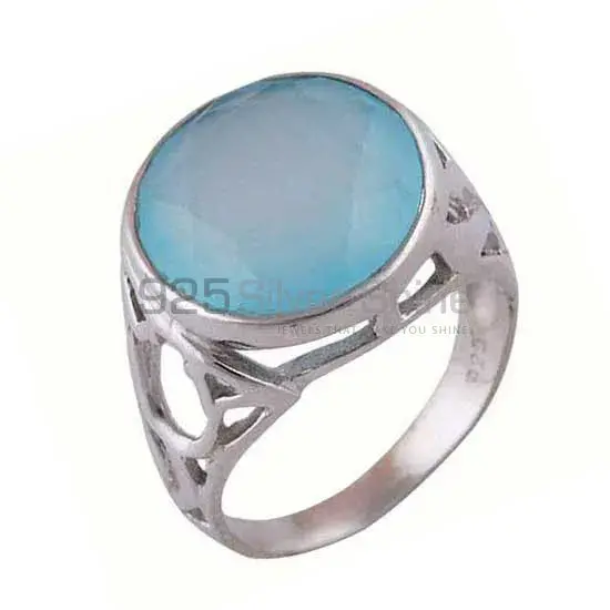 925 Sterling Silver Rings In Natural Chalcedony Gemstone 925SR3874_0