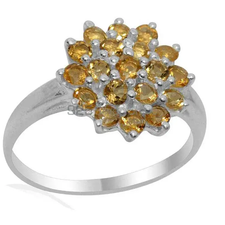 925 Sterling Silver Rings In Natural Citrine Gemstone 925SR1840_1