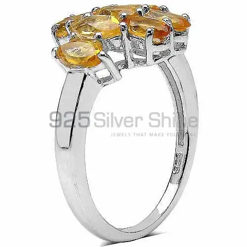 925 Sterling Silver Rings In Natural Citrine Gemstone 925SR3365_1