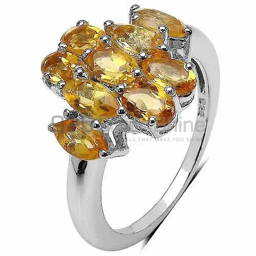 925 Sterling Silver Rings In Natural Citrine Gemstone 925SR3365_2