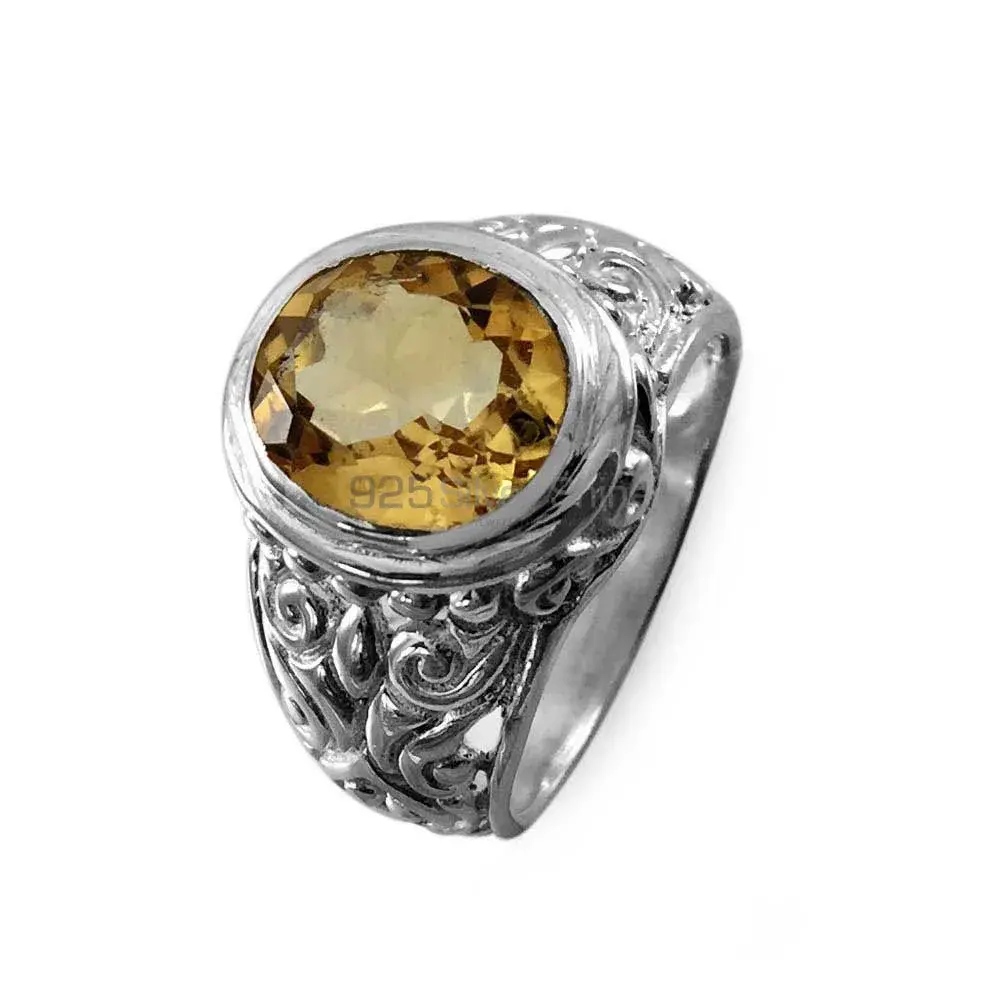 Sterling Silver Citrine Rings 925SR3838_1