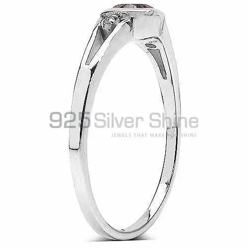 Garnet January Birthstone Sterling Silver Rings 925SR3113_1