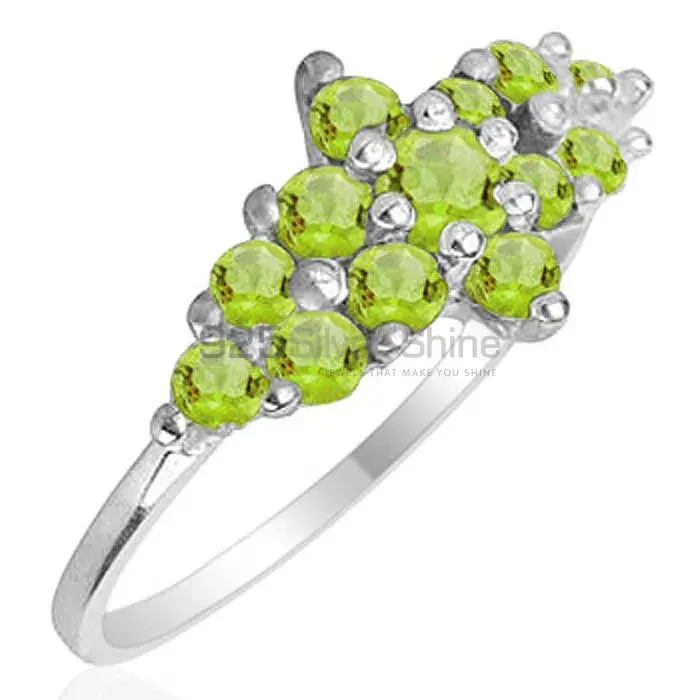 925 Sterling Silver Rings In Natural Peridot Gemstone 925SR1773