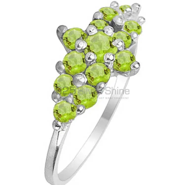 925 Sterling Silver Rings In Natural Peridot Gemstone 925SR1773_0