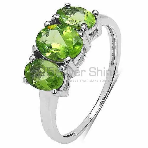925 Sterling Silver Rings In Natural Peridot Gemstone 925SR3034_2