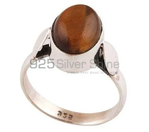 925 Sterling Silver Rings In Natural Tiger's Eye Gemstone 925SR2797_1
