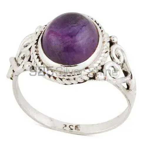 Natural Faceted Amethyst Silver Rings 925SR2956_1
