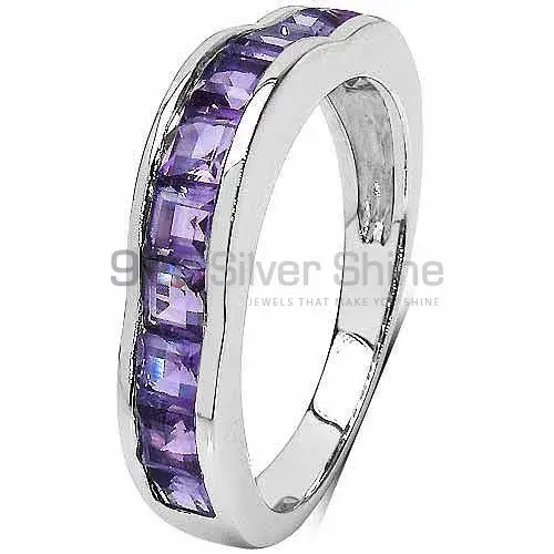 925 Sterling Silver Rings In Semi Precious Amethyst Gemstone 925SR3035_0