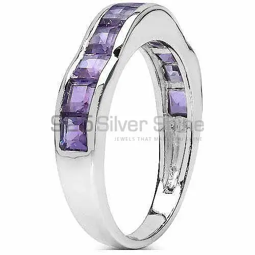 925 Sterling Silver Rings In Semi Precious Amethyst Gemstone 925SR3035_1