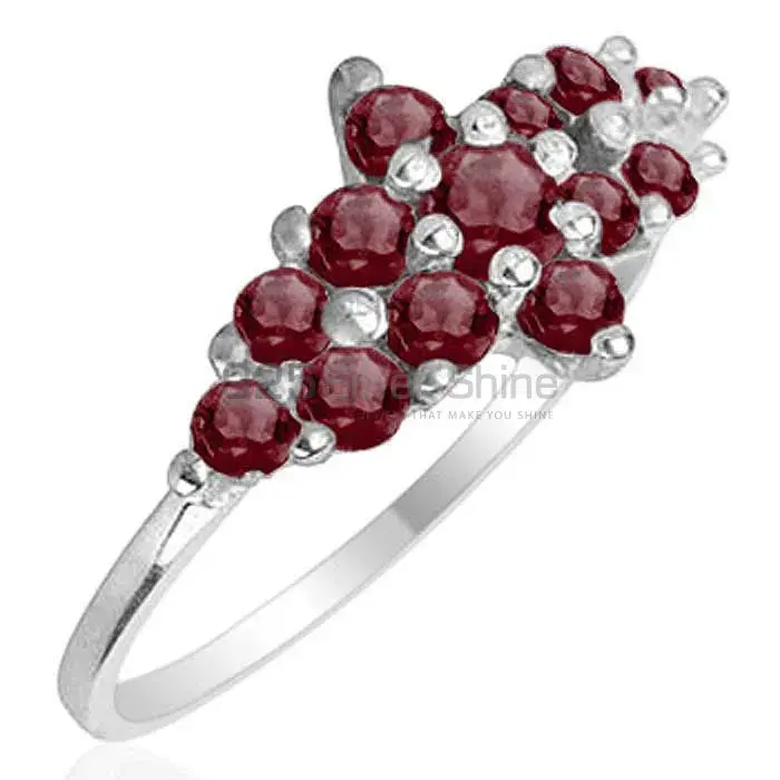925 Sterling Silver Rings In Semi Precious Garnet Gemstone 925SR1774