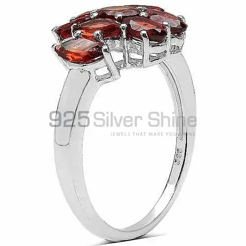 925 Sterling Silver Rings In Semi Precious Garnet Gemstone 925SR3366_1