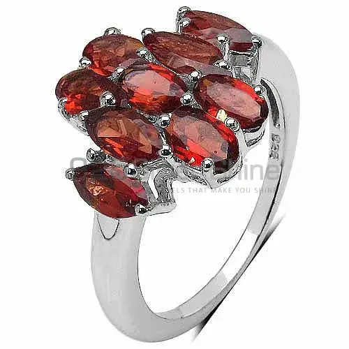 925 Sterling Silver Rings In Semi Precious Garnet Gemstone 925SR3366_2