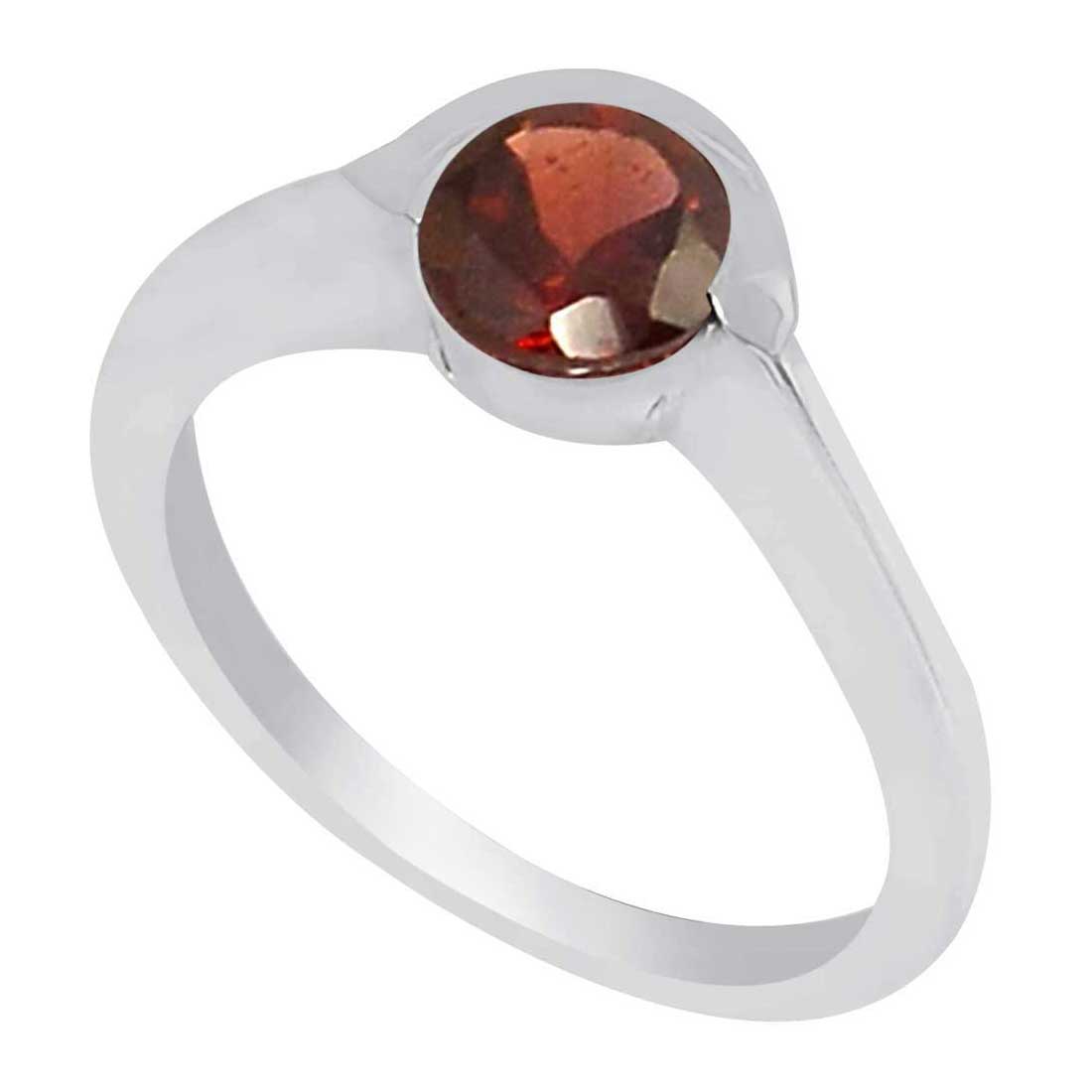 925 Sterling Silver Rings In Semi Precious Garnet Gemstone 925SR933_1
