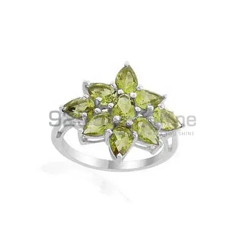 925 Sterling Silver Rings In Semi Precious Peridot Gemstone 925SR1999_0