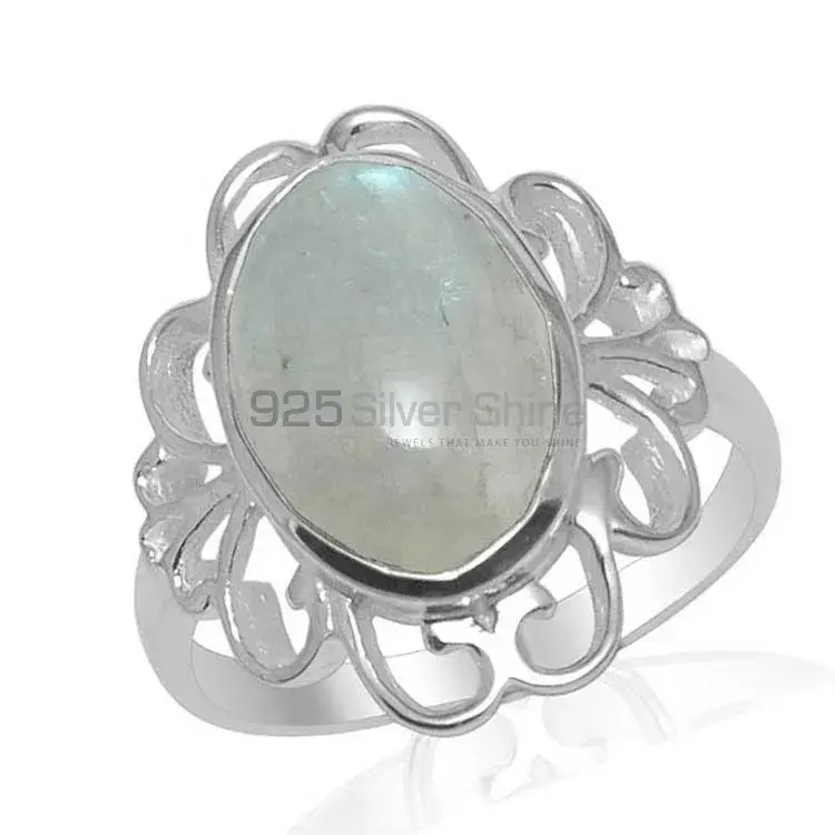925 Sterling Silver Rings In Semi Precious Rainbow Moonstone 925SR1458_0
