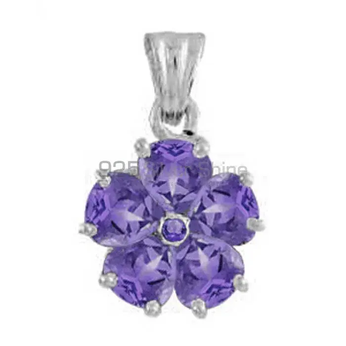 Amethyst Gemstone Handmade Pendants In Solid Sterling Silver Jewelry 925SP1652