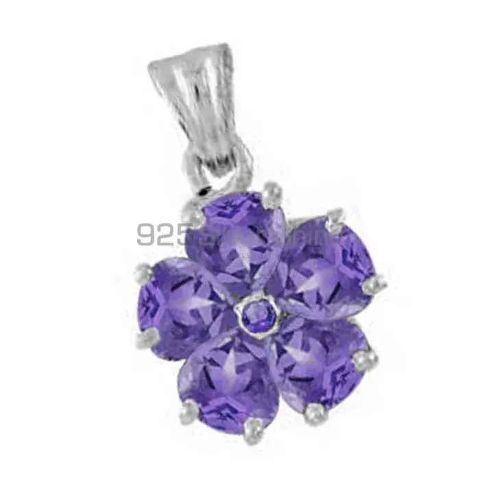 Amethyst Gemstone Handmade Pendants In Solid Sterling Silver Jewelry 925SP1652_0