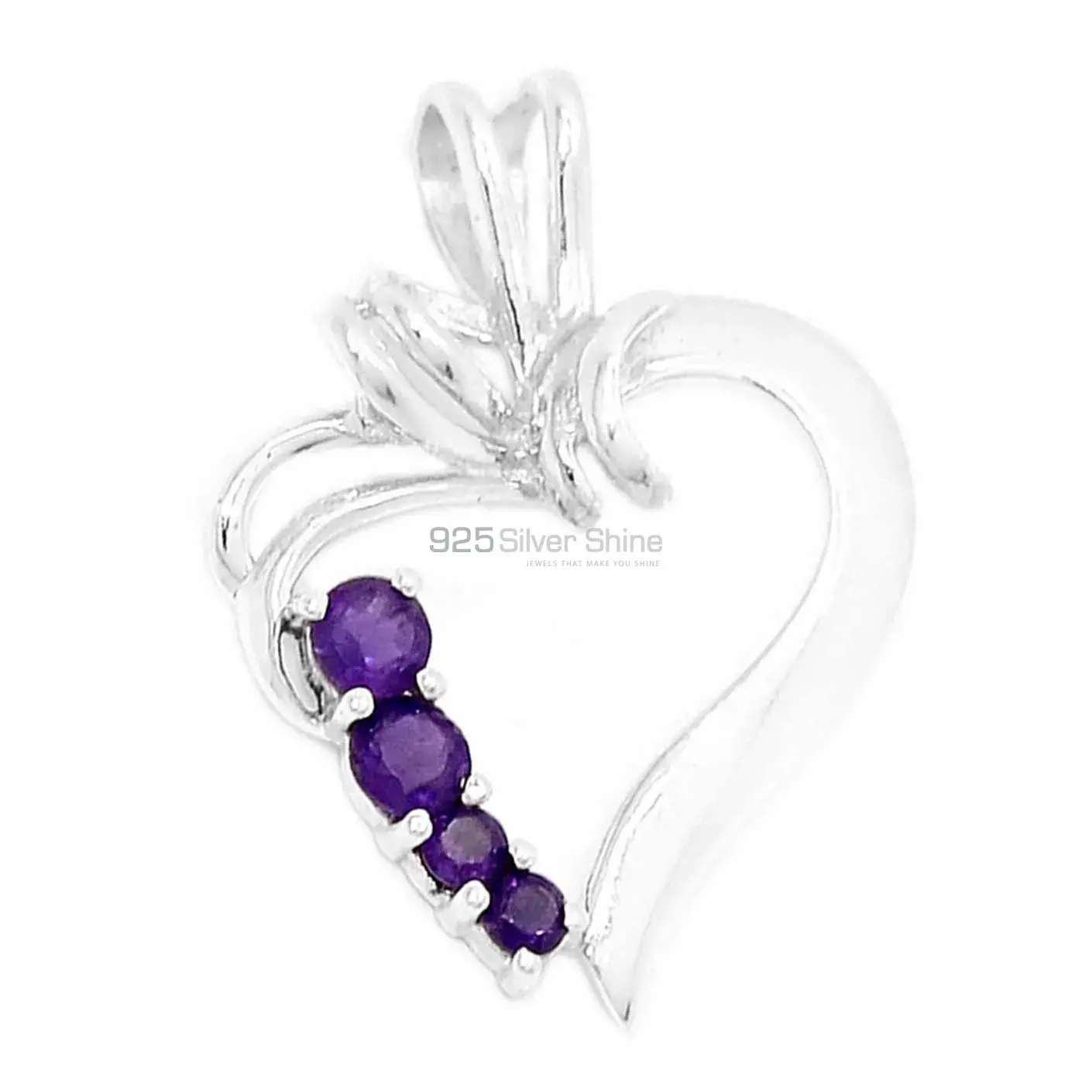 Amethyst Gemstone Pendants In Fine Sterling Silver Jewelry 925SP297-6_0