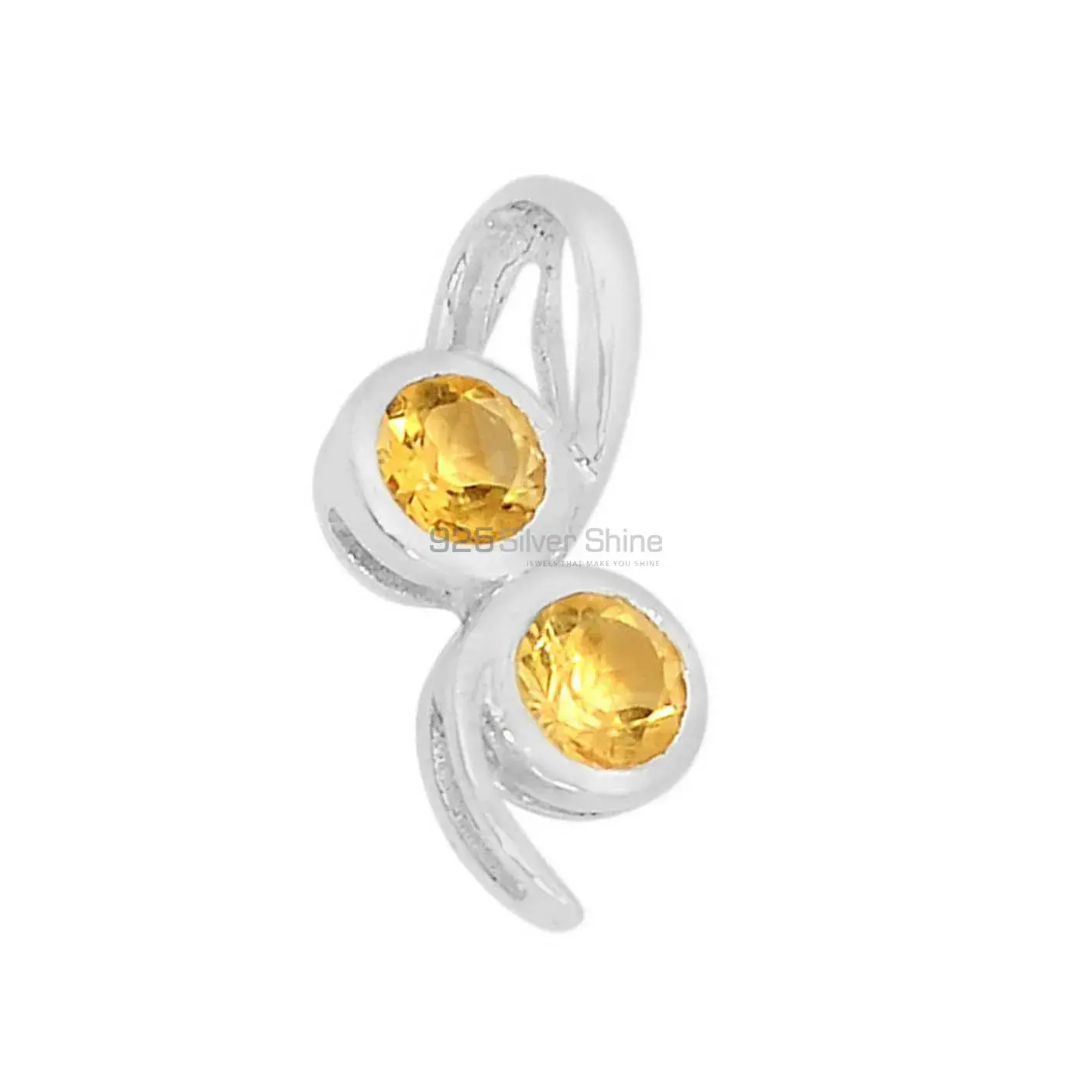 Citrine Gemstone Handmade Pendants In 925 Sterling Silver Jewelry 925SSP331-2_0