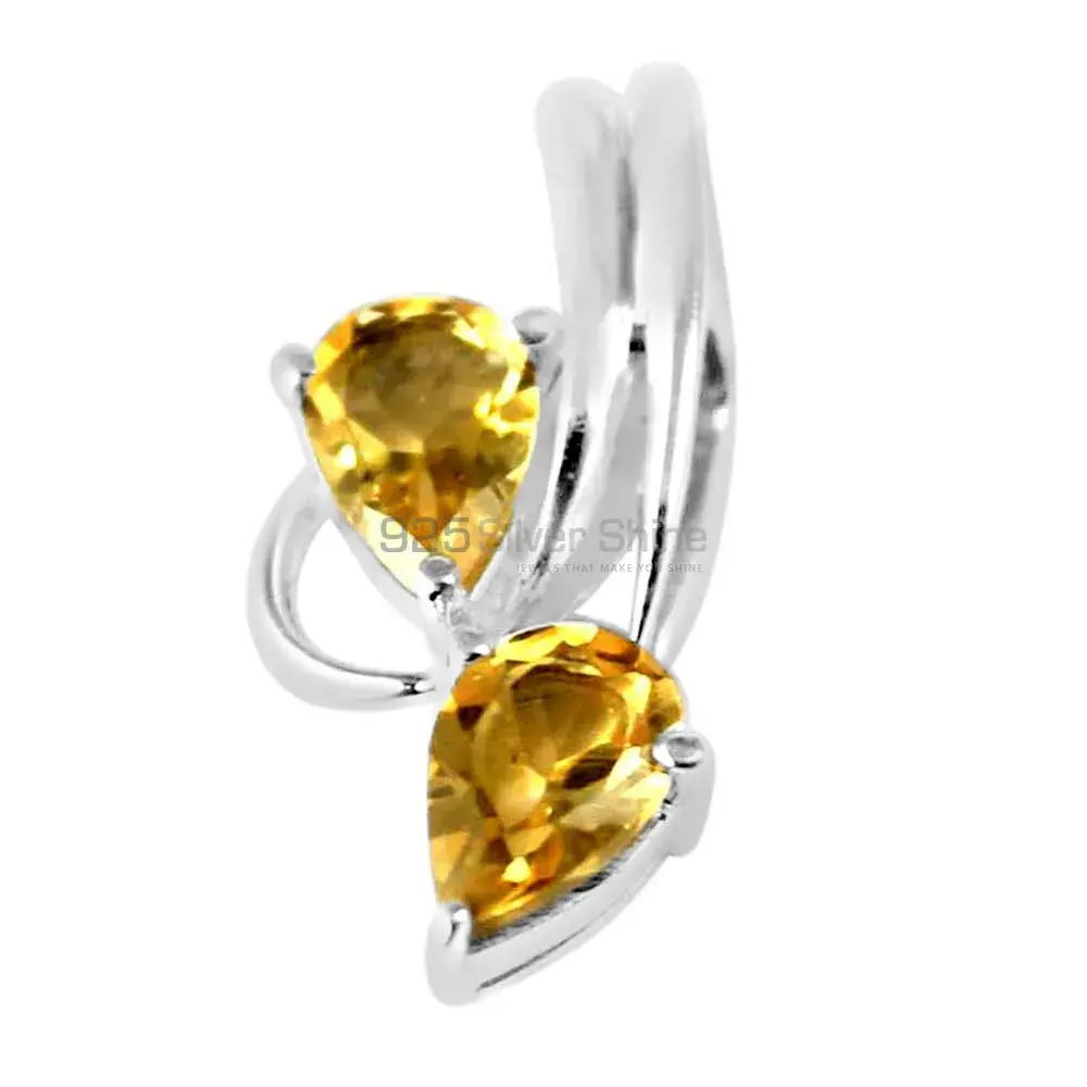 Citrine Gemstone Pendants In 925 Solid Silver Jewelry 925SP221-2_0