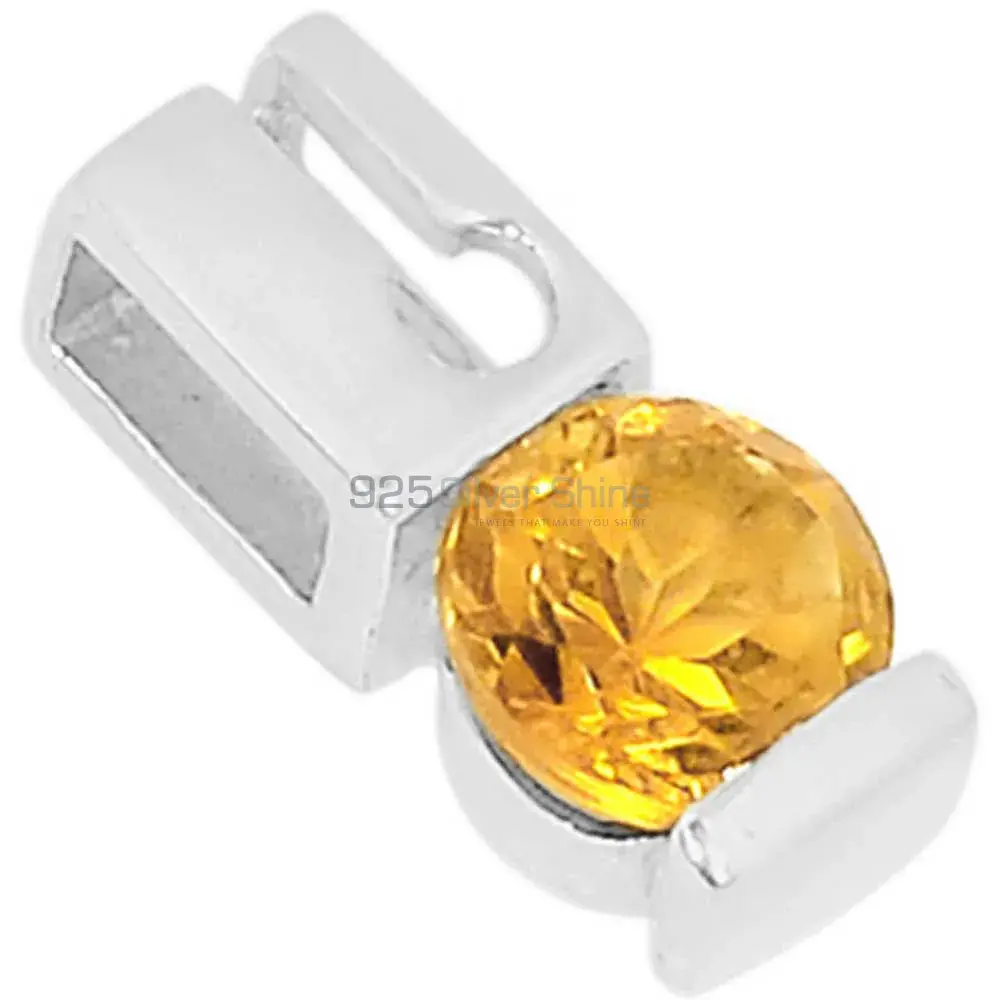 Citrine Gemstone Pendants In 925 Solid Silver Jewelry 925SSP338-3