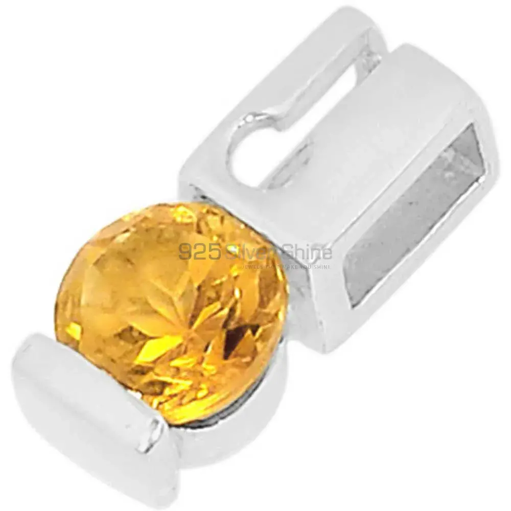 Citrine Gemstone Pendants In 925 Solid Silver Jewelry 925SSP338-3_0