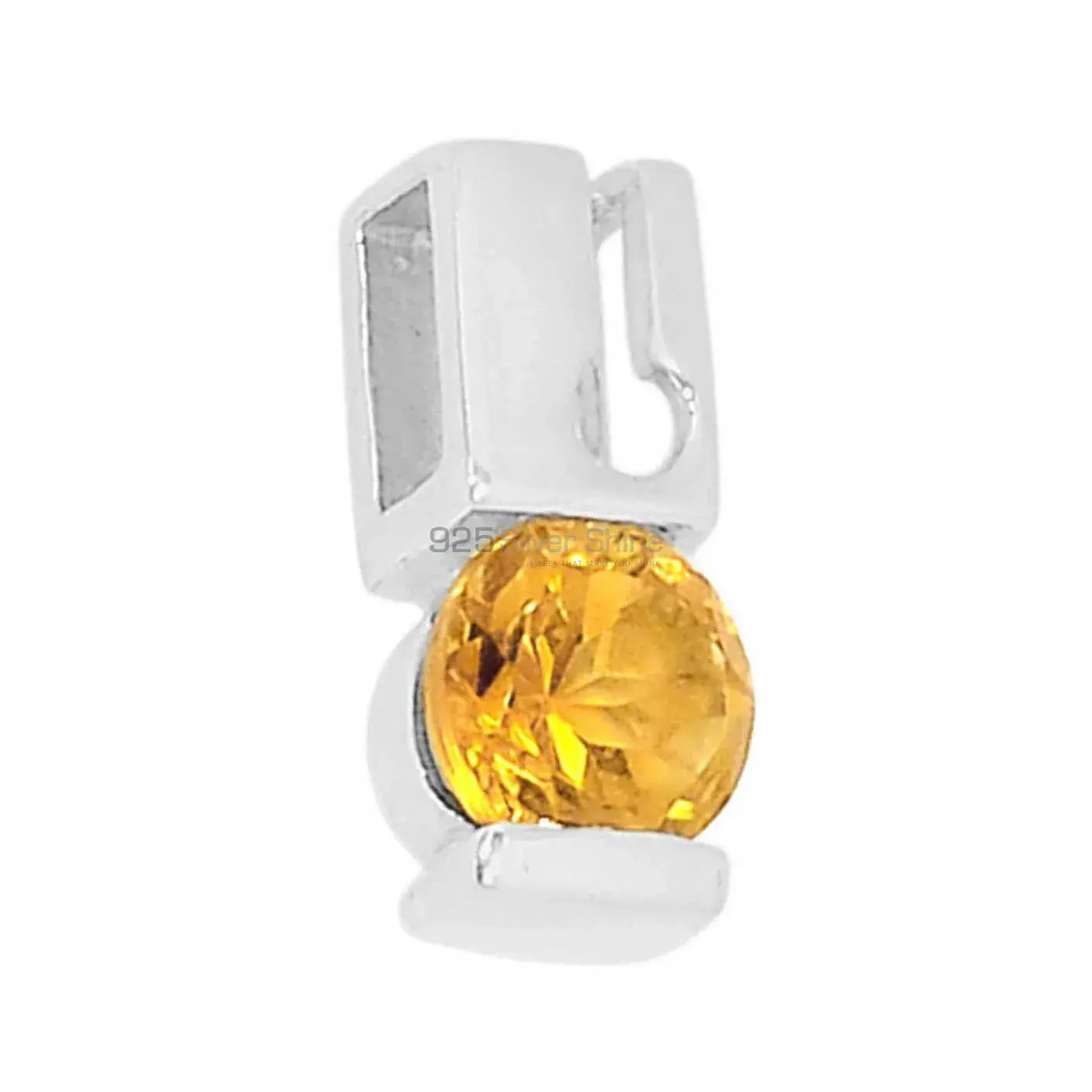 Citrine Gemstone Pendants In 925 Solid Silver Jewelry 925SSP338-3_1