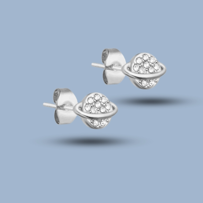 Cz Gemstone With 925 Sterling Silver Minimalist Stud Earring 925She241_0