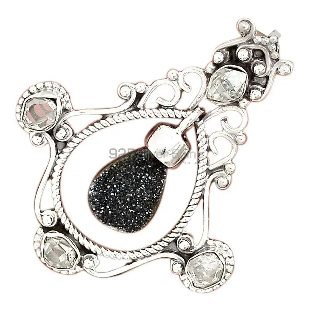 Fine Sterling Silver Pendants In Multi Gemstone Jewelry 925SP65-3_0