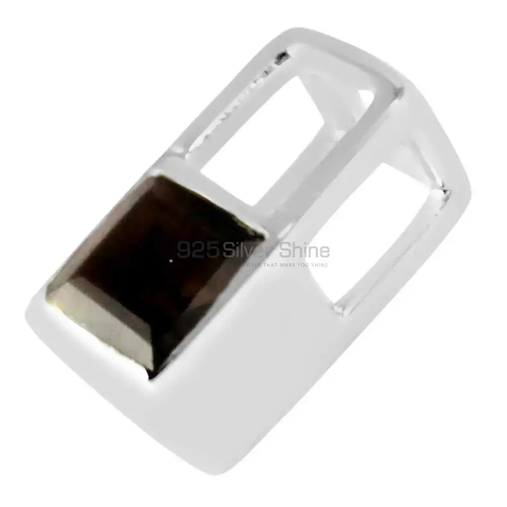 Fine Sterling Silver Pendants In Smokey Gemstone Jewelry 925SP263-4_0