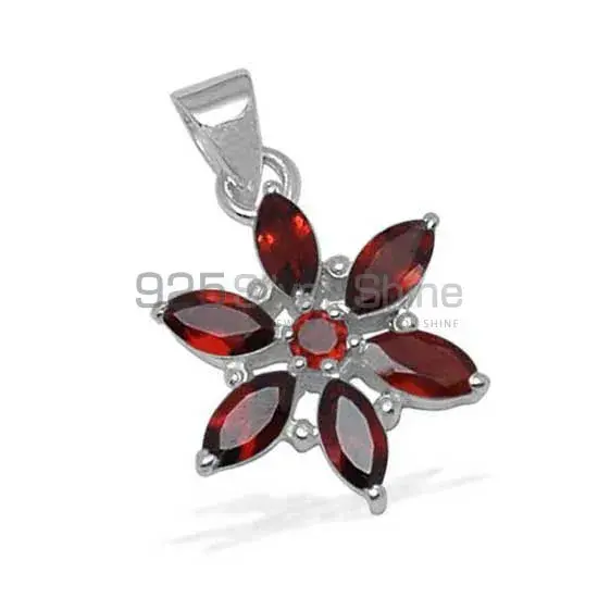 Garnet Gemstone Pendants In 925 Solid Silver Jewelry 925SP1414_0