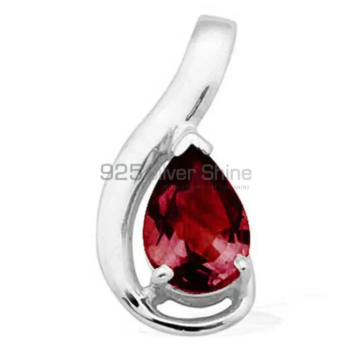 Garnet Gemstone Pendants In 925 Solid Silver Jewelry 925SP1614_0