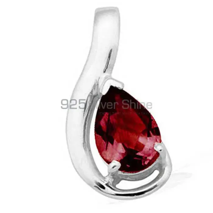 Garnet Gemstone Pendants In 925 Solid Silver Jewelry 925SP1614_1