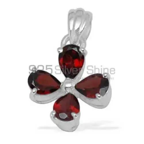 Garnet Gemstone Pendants In Fine Sterling Silver Jewelry 925SP1408_0