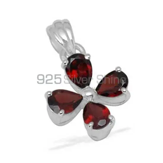 Garnet Gemstone Pendants In Fine Sterling Silver Jewelry 925SP1408_1